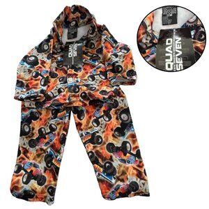 Quad Seven Baby Boys Monster Truck Pajama Set 12M